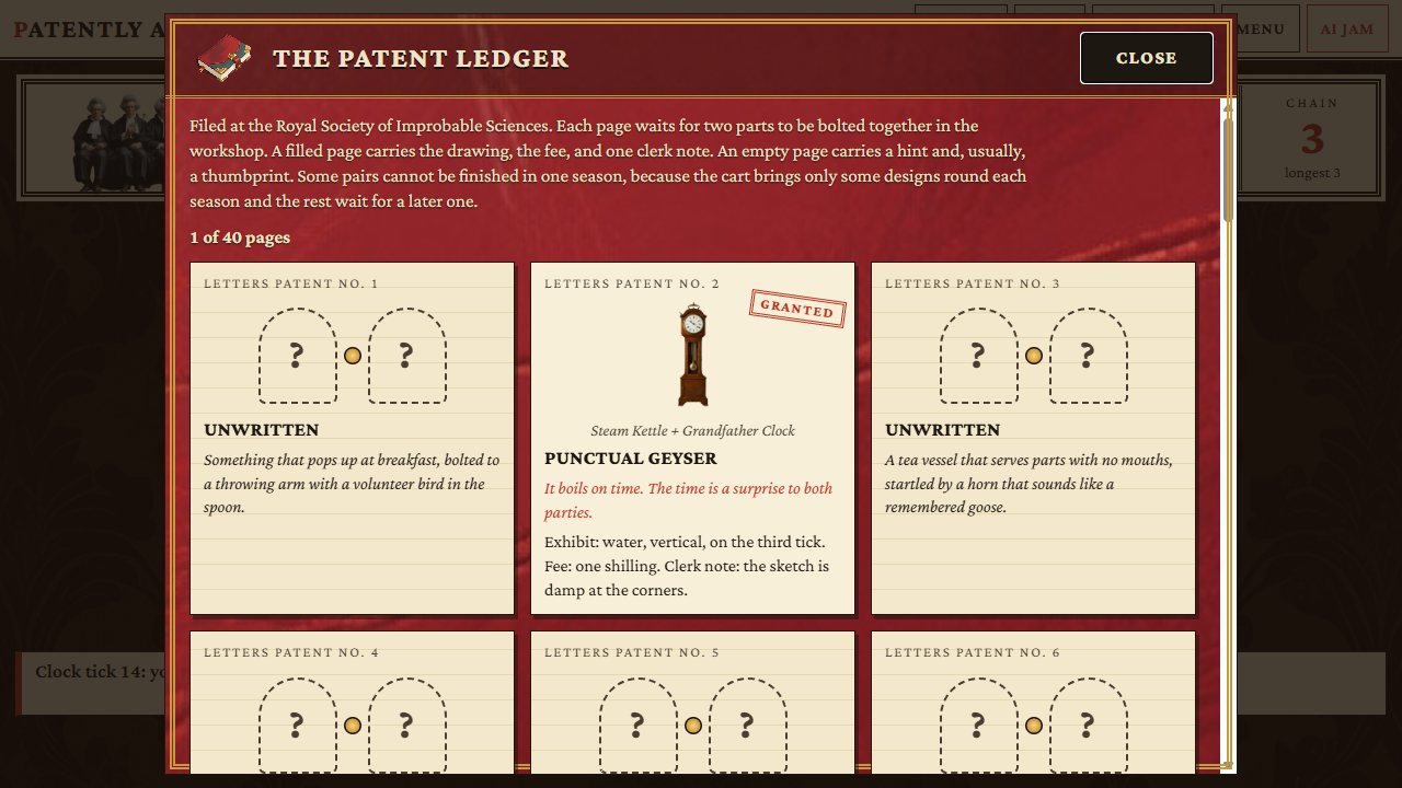 Bolt two different parts together and a hybrid may fill a page of the Patent Ledger; there are 40 pages and a riddle for each.