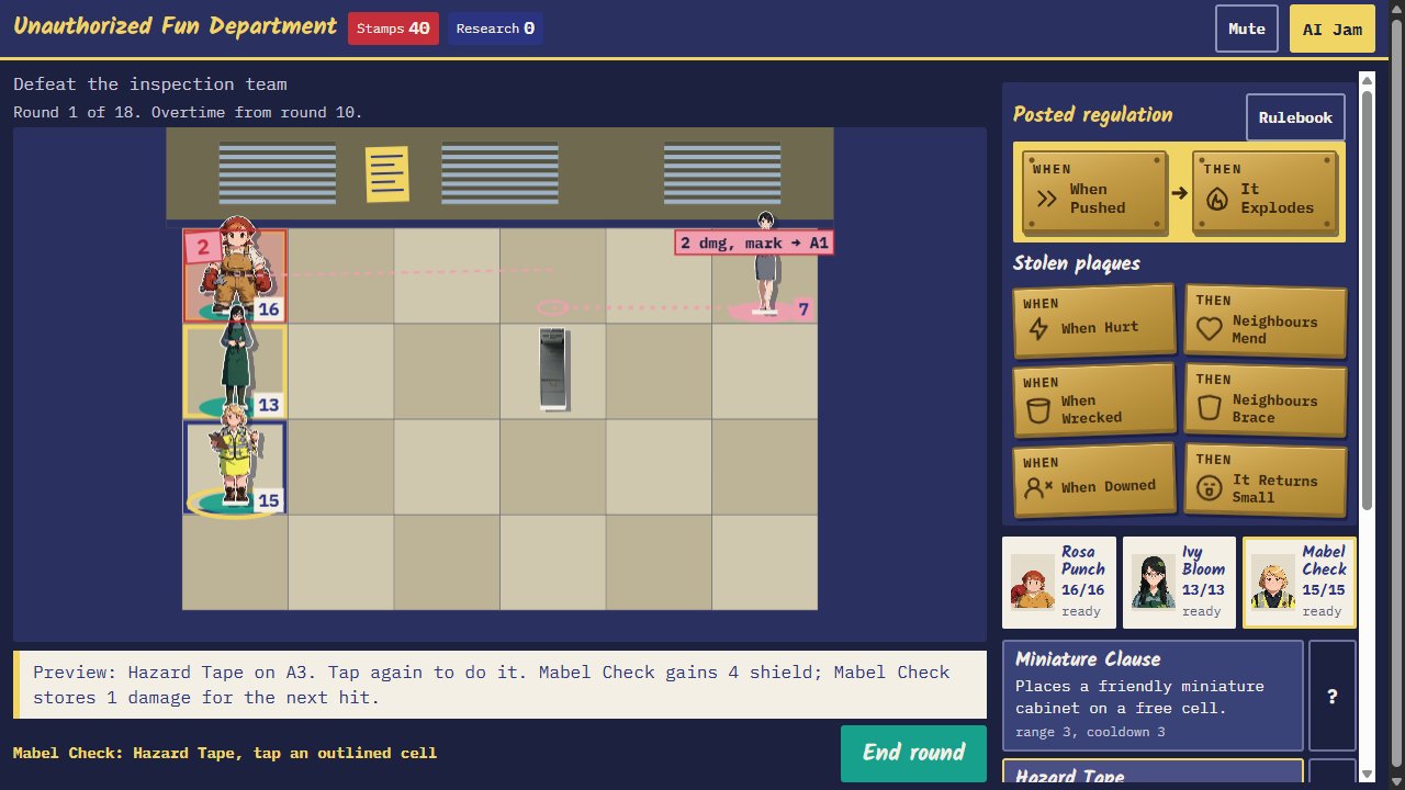 Tap an ability and the board previews every consequence, the rule firings and the damage included. Tap again to do it.
